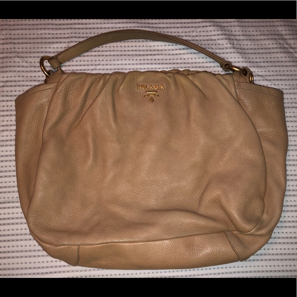 Prada leather shoulder bag